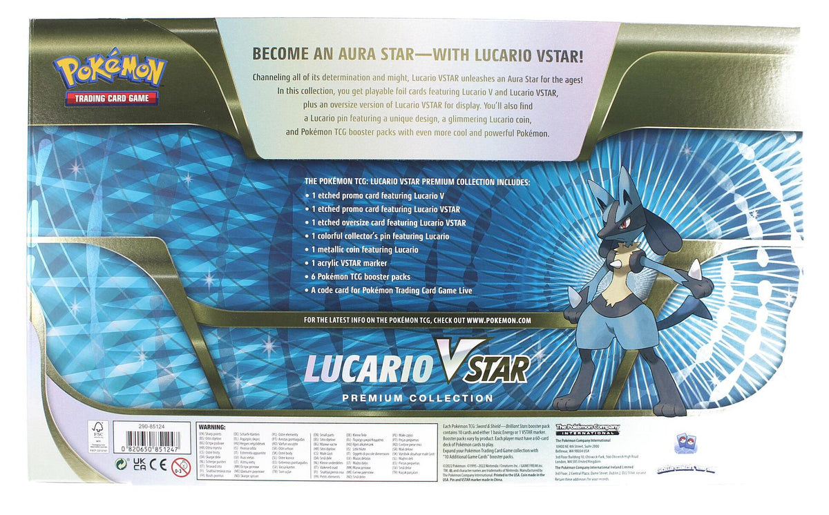 Pokemon Lucario VStar Premium Collection Box