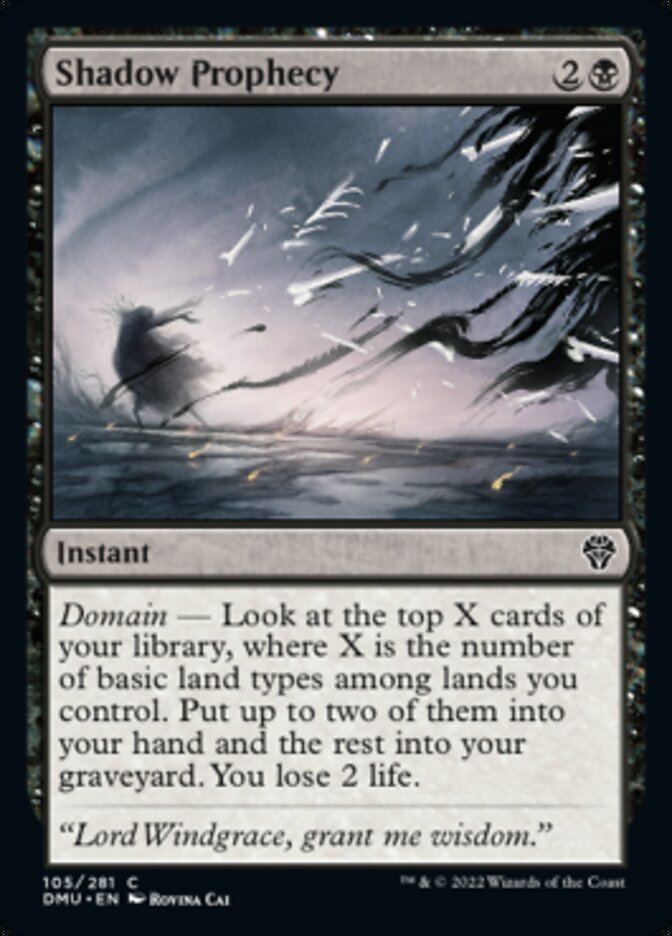 Shadow Prophecy [Dominaria United] | Card Merchant Takapuna