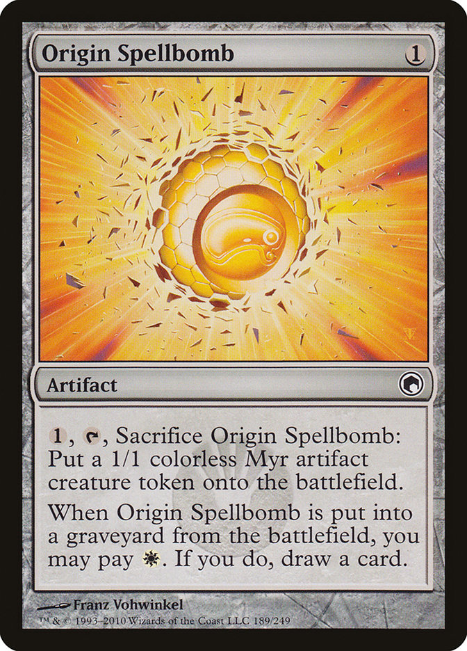 Origin Spellbomb [Scars of Mirrodin] | Card Merchant Takapuna