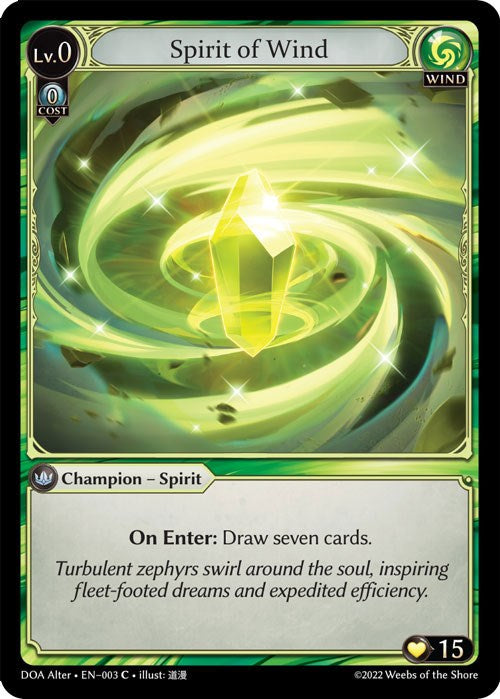 Spirit of Wind (003) [Dawn of Ashes: Alter Edition] | Card Merchant Takapuna