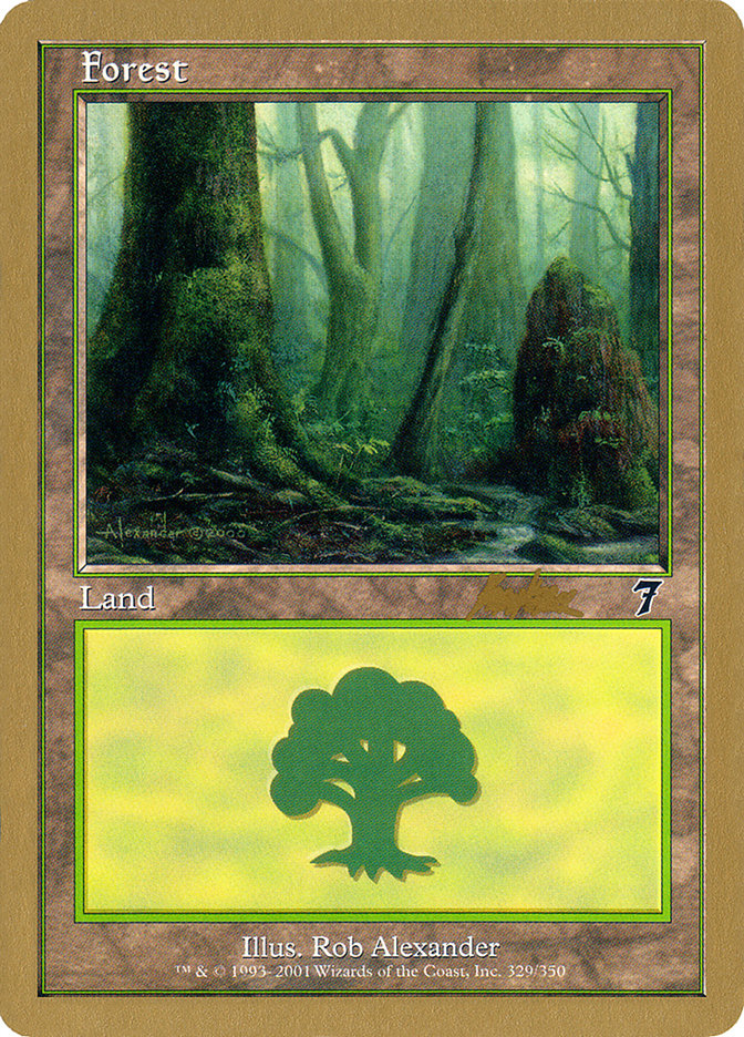 Forest (329) (Brian Kibler) [World Championship Decks 2002] | Card Merchant Takapuna