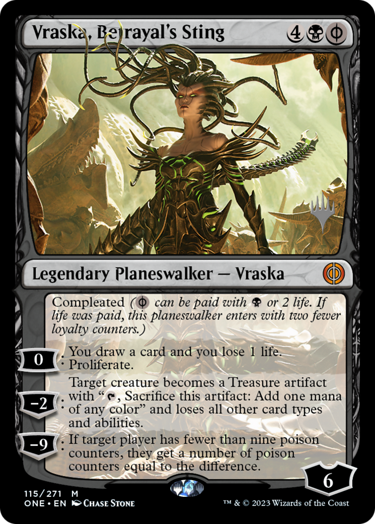Vraska, Betrayal's Sting (Promo Pack) [Phyrexia: All Will Be One Promos] | Card Merchant Takapuna