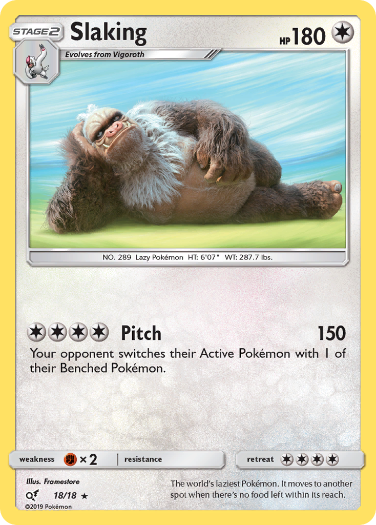 Slaking (18/18) [Sun & Moon: Detective Pikachu] | Card Merchant Takapuna