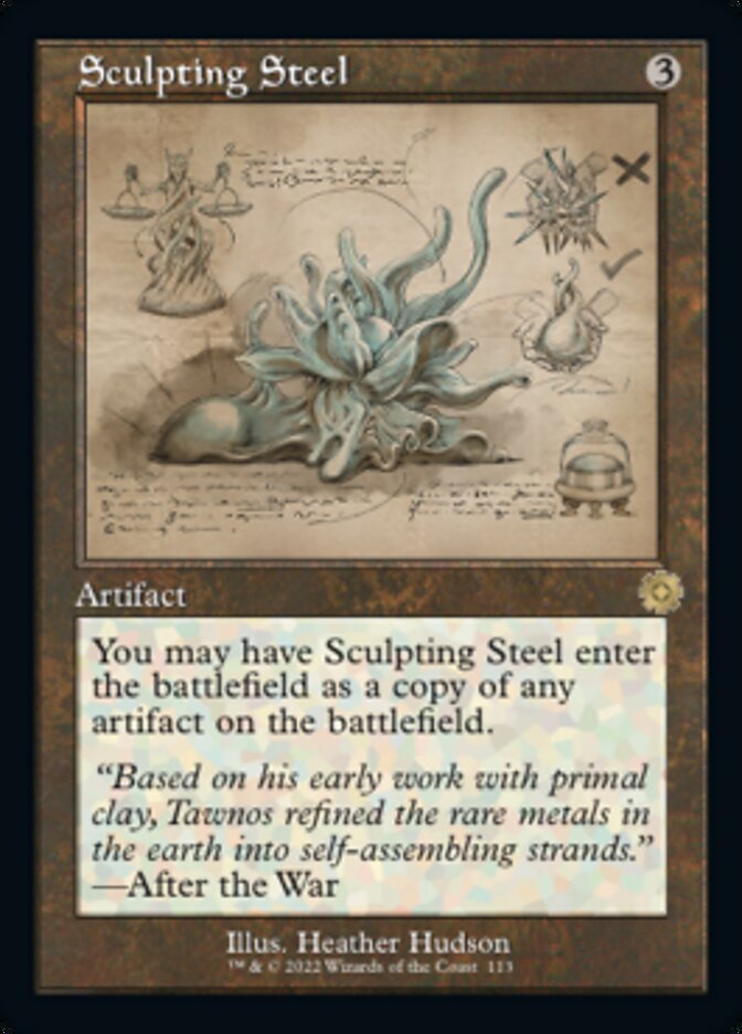Sculpting Steel (Retro Schematic) [The Brothers' War Retro Artifacts] | Card Merchant Takapuna