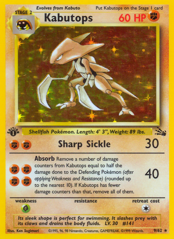 Kabutops (9/62) [Fossil 1st Edition] | Card Merchant Takapuna