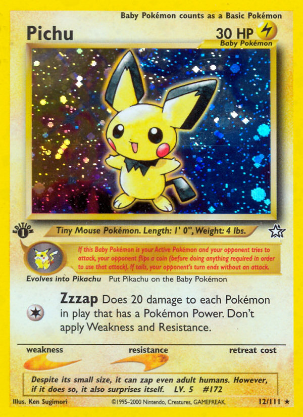 Pichu (12/111) [Neo Genesis 1st Edition] | Card Merchant Takapuna