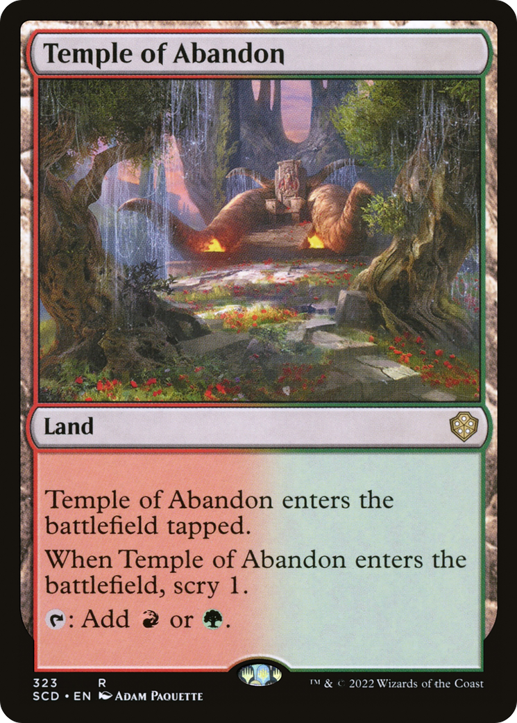 Temple of Abandon [Starter Commander Decks] | Card Merchant Takapuna