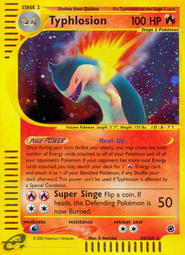 Typhlosion (28/165) [Expedition: Base Set] | Card Merchant Takapuna
