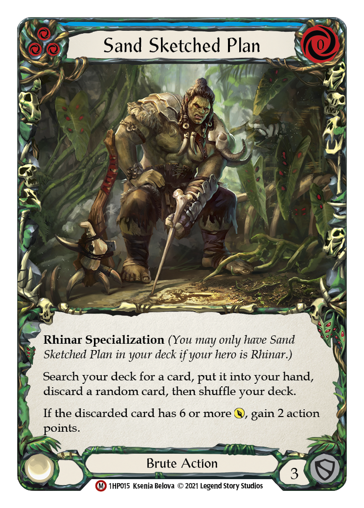 Sand Sketched Plan [1HP015] (History Pack 1) | Card Merchant Takapuna