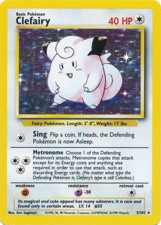Clefairy (5/102) [Base Set Unlimited] | Card Merchant Takapuna