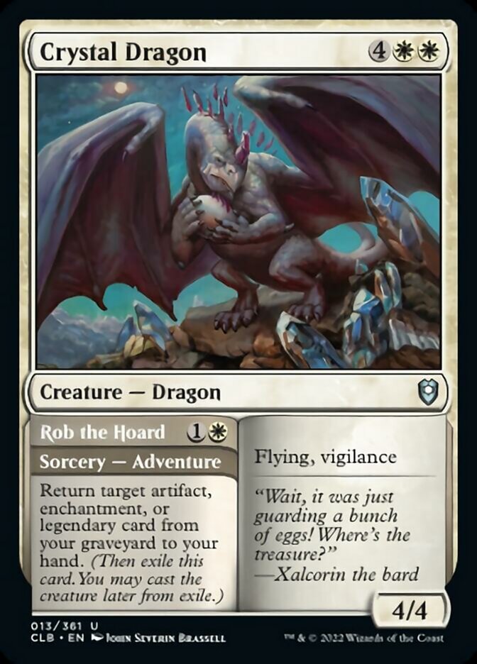 Crystal Dragon // Rob the Hoard [Commander Legends: Battle for Baldur's Gate] | Card Merchant Takapuna