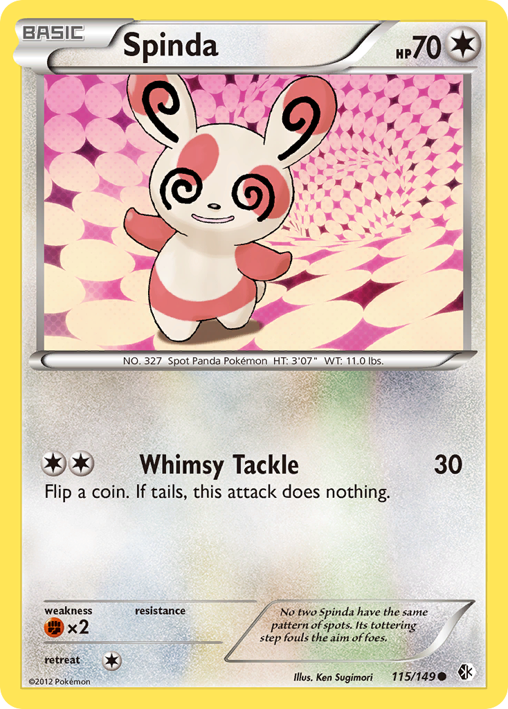 Spinda (115/149) [Black & White: Boundaries Crossed] | Card Merchant Takapuna