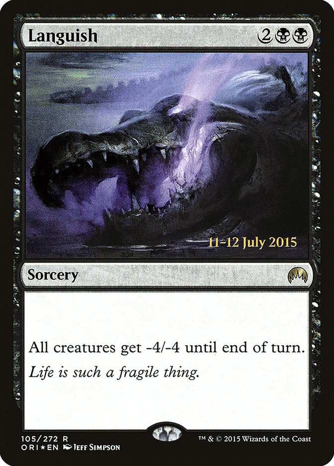 Languish [Magic Origins Prerelease Promos] | Card Merchant Takapuna