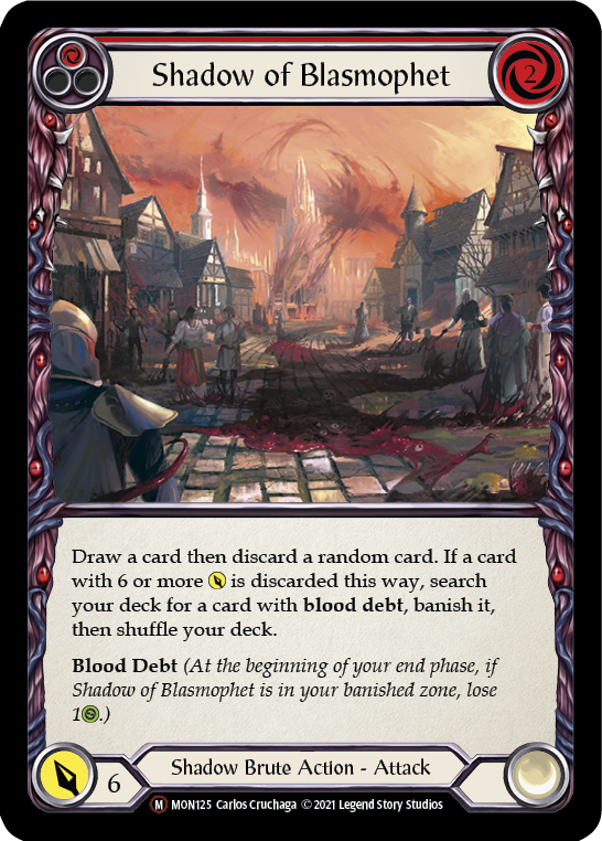 Shadow of Blasmophet [U-MON125-RF] (Monarch Unlimited)  Unlimited Rainbow Foil | Card Merchant Takapuna