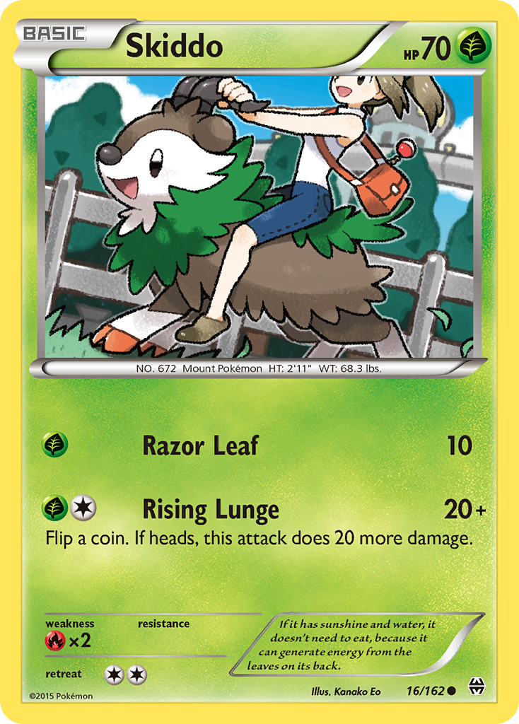 Skiddo (16/162) [XY: BREAKthrough] | Card Merchant Takapuna
