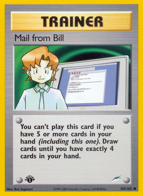 Mail from Bill (105/105) [Neo Destiny 1st Edition] | Card Merchant Takapuna