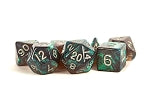 Acrylic Dice: Stardust- Gray w/ Silver Numbers | Card Merchant Takapuna