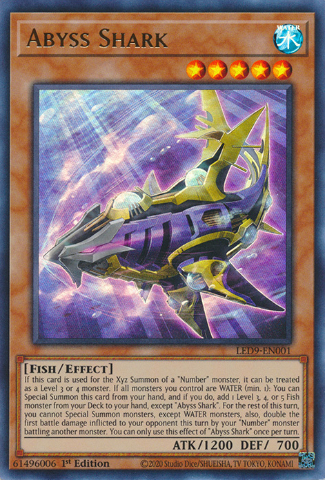 Abyss Shark [LED9-EN001] Ultra Rare | Card Merchant Takapuna