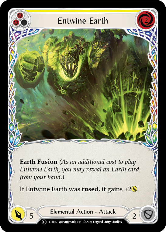 Entwine Earth (Yellow) [U-ELE095] (Tales of Aria Unlimited)  Unlimited Normal | Card Merchant Takapuna