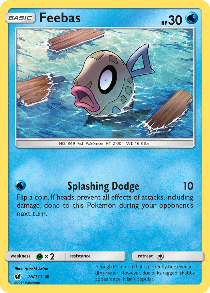 Feebas (26/111) [Sun & Moon: Crimson Invasion] | Card Merchant Takapuna