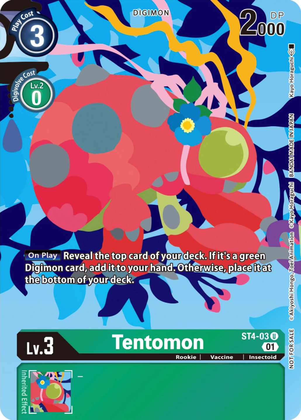 Tentomon [ST4-03] (Tamer's Card Set 2 Floral Fun) [Starter Deck: Giga Green Promos] | Card Merchant Takapuna