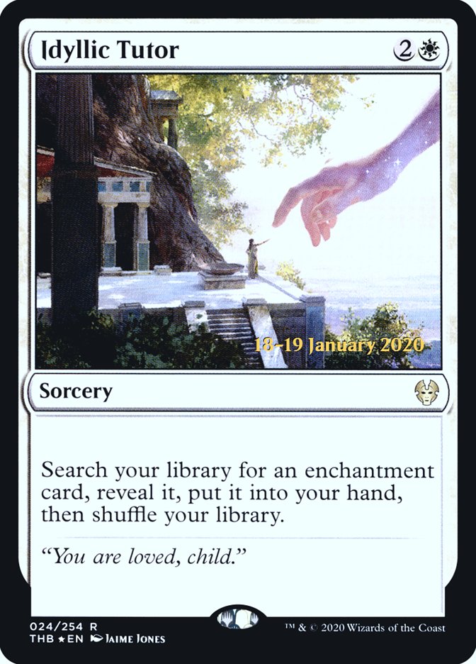 Idyllic Tutor [Theros Beyond Death Prerelease Promos] | Card Merchant Takapuna