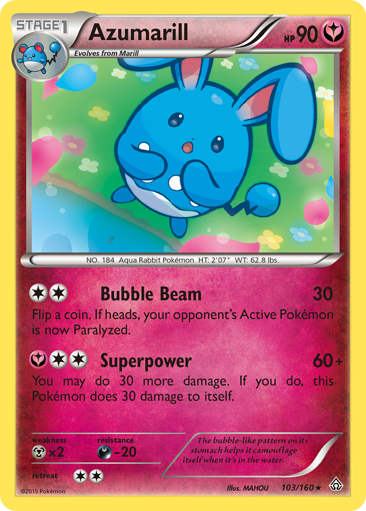 Azumarill (103/160) [XY: Primal Clash] | Card Merchant Takapuna