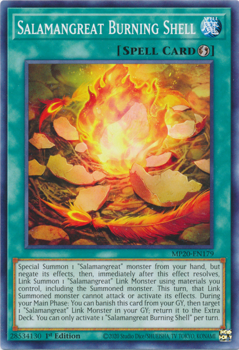Salamangreat Burning Shell [MP20-EN179] Common | Card Merchant Takapuna