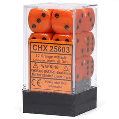 Chessex 12-Die Set - Opaque | Card Merchant Takapuna