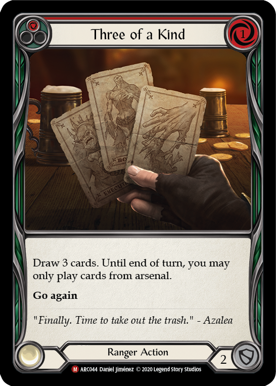 Three of a Kind [U-ARC044] (Arcane Rising Unlimited)  Unlimited Normal | Card Merchant Takapuna