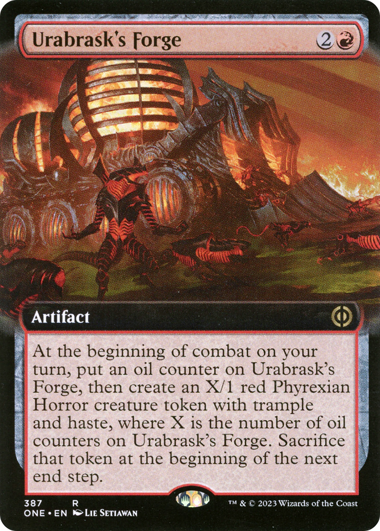 Urabrask's Forge (Extended Art) [Phyrexia: All Will Be One] | Card Merchant Takapuna