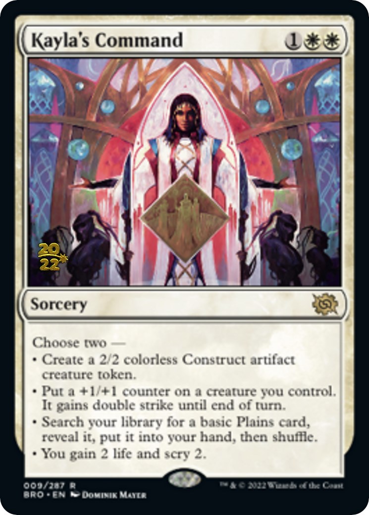 Kayla's Command [The Brothers' War Prerelease Promos] | Card Merchant Takapuna