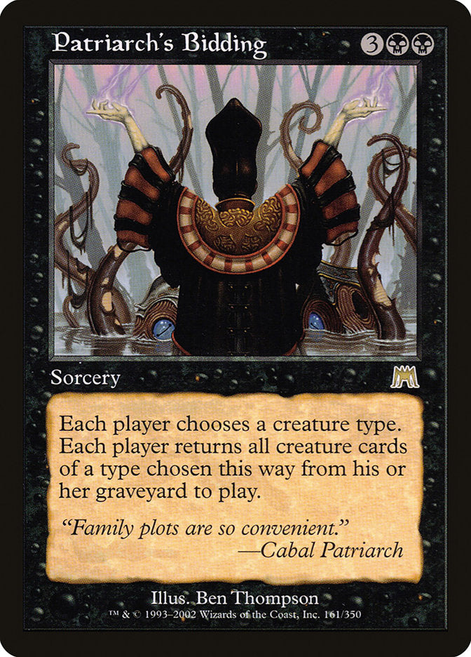 Patriarch's Bidding [Onslaught] | Card Merchant Takapuna