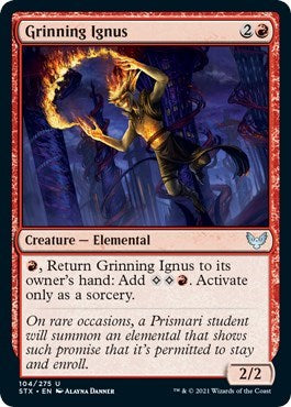 Grinning Ignus [Strixhaven: School of Mages] | Card Merchant Takapuna