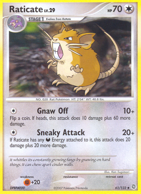 Raticate (61/132) [Diamond & Pearl: Secret Wonders] | Card Merchant Takapuna