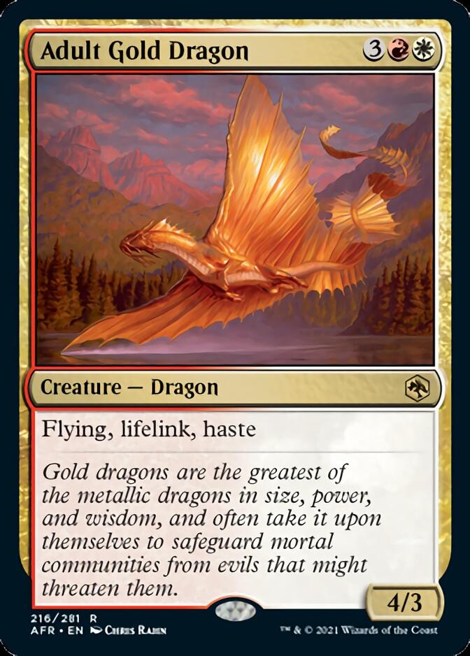 Adult Gold Dragon [Dungeons & Dragons: Adventures in the Forgotten Realms] | Card Merchant Takapuna