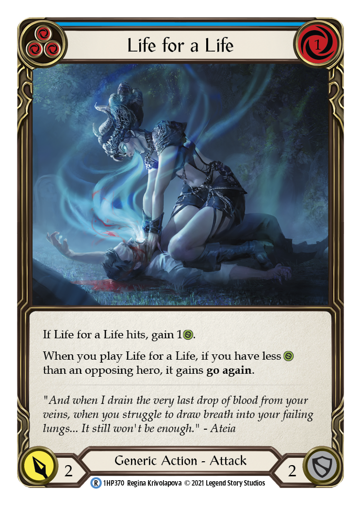 Life for a Life (Blue) [1HP370] (History Pack 1) | Card Merchant Takapuna