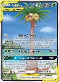 Rowlet & Alolan Exeggutor GX (Alternate Full Art) (215/236) [SM - Unified Minds] | Card Merchant Takapuna