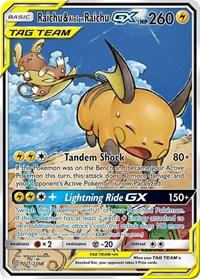 Raichu & Alolan Raichu GX (Alternate Full Art) (221/236) [SM - Unified Minds] | Card Merchant Takapuna