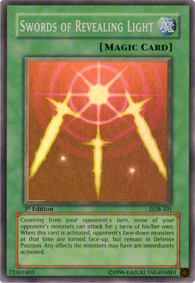Swords of Revealing Light [LOB-101] Super Rare | Card Merchant Takapuna