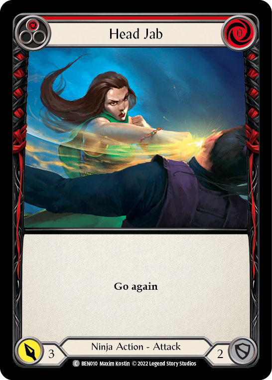 Head Jab (Red) [BEN010] (Outsiders Benji Blitz Deck) | Card Merchant Takapuna