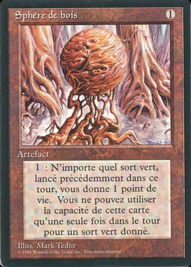 Wooden Sphere [Foreign Black Border] | Card Merchant Takapuna