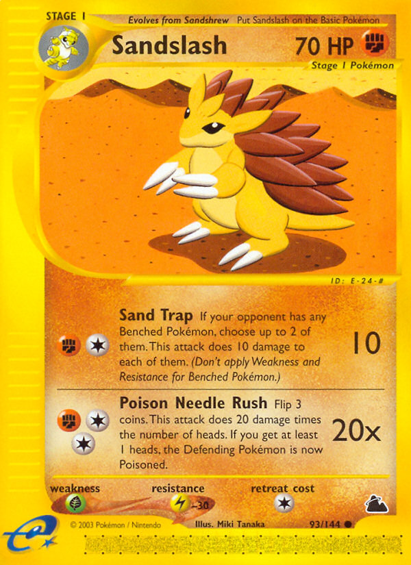 Sandslash (93/144) [Skyridge] | Card Merchant Takapuna