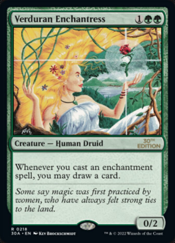 Verduran Enchantress [30th Anniversary Edition] | Card Merchant Takapuna
