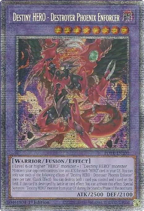 Destiny HERO - Destroyer Phoenix Enforcer [POTE-EN100] Starlight Rare | Card Merchant Takapuna