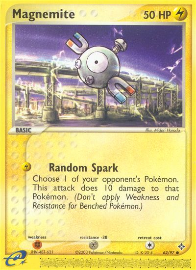Magnemite (62/97) [EX: Dragon] | Card Merchant Takapuna