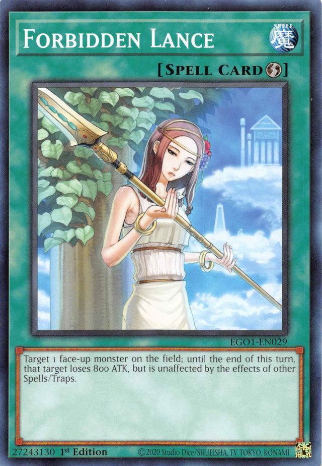 Forbidden Lance [EGO1-EN029] Common | Card Merchant Takapuna