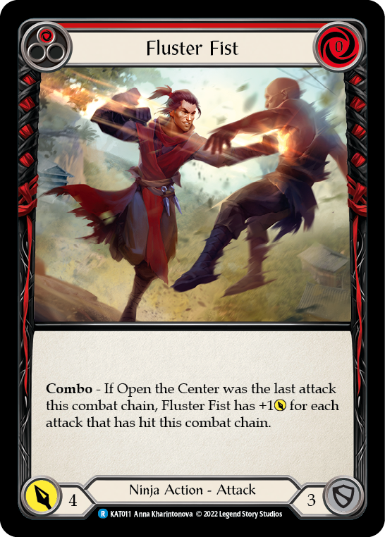 Fluster Fist (Red) [KAT011] (Outsiders Katsu Blitz Deck) | Card Merchant Takapuna