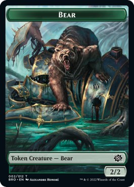 Powerstone // Bear Double-Sided Token [The Brothers' War Tokens] | Card Merchant Takapuna