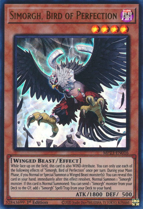 Simorgh, Bird of Perfection [MP23-EN016] Ultra Rare | Card Merchant Takapuna